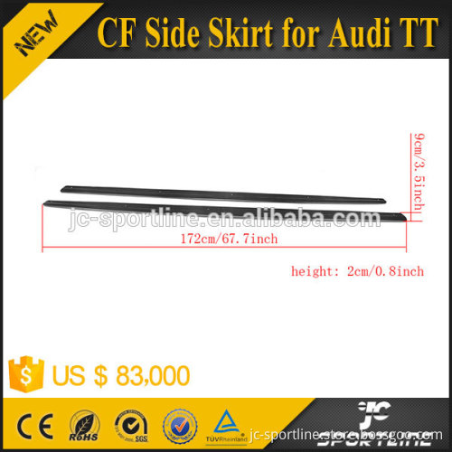 Carbon Fiber Side Skirt for Audi TT 8J Coupe TTS Convertible Roadster 08-14